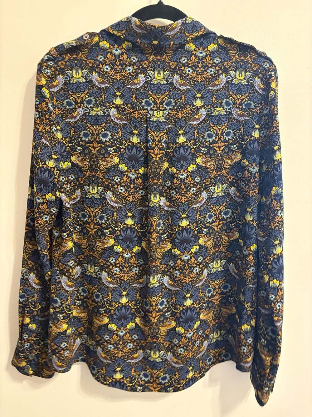 Marc by Marc Jacobs Bird Floral Print Button Down Shirt Small Y2K Retro Workwear - Picture 6 of 6